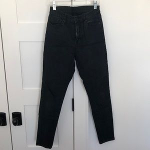 High waisted black denim by BDG